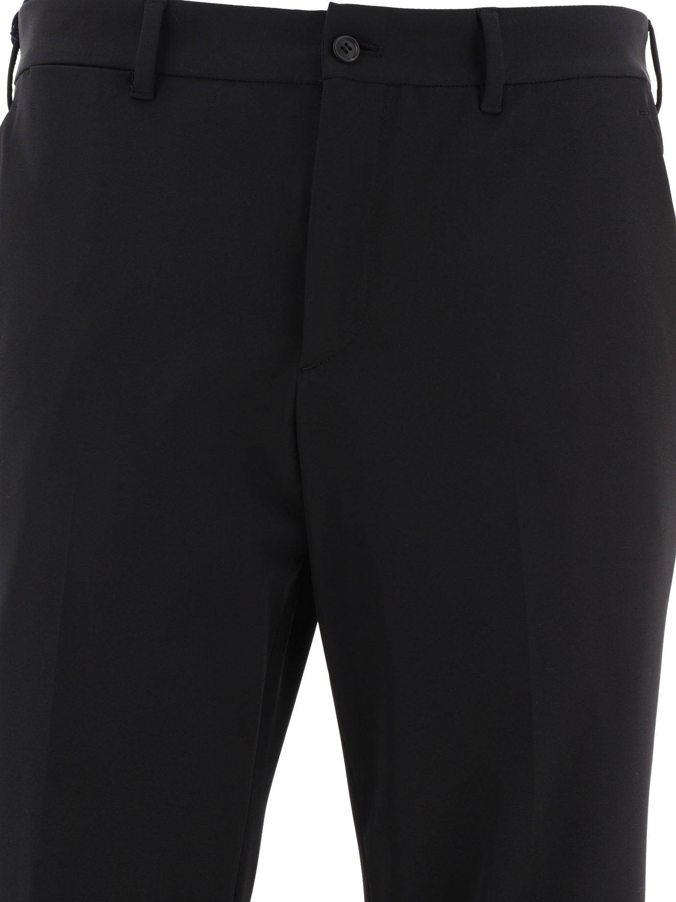 PRADA Black   Tecno stretch trousers